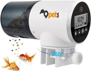 Qpets® Automatic Fish Feeder, Timer Turtle Food Fish Tank Accessories Aquarium Auto Feeder Fish for Marine Aquariums Pond