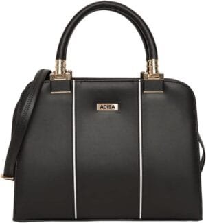 ADISA two tone handbag shoulder bag for women and girls with sling belt