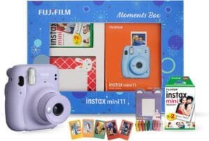 Fujifilm Instax Mini 11 Instant Camera (Lilac Purple) Moments Box with 20 Shots