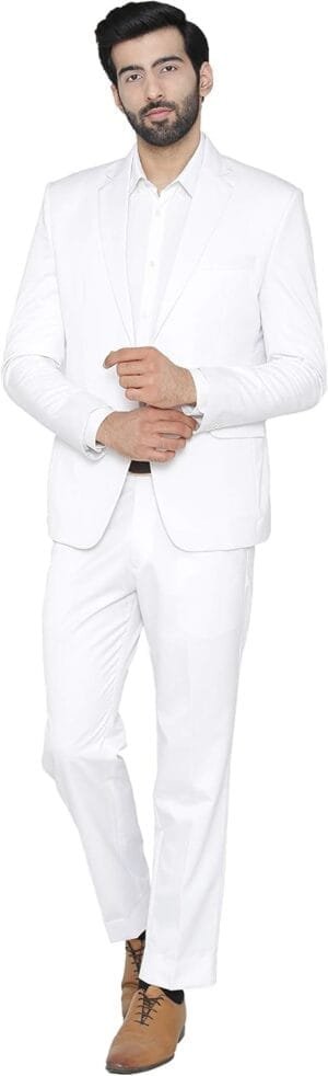 WINTAGE Men’s Polyester Cotton Wedding and Evening 2 Pc Suit