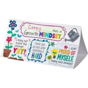 Ready to Decorate Growth Mindset Desktop Tents