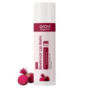 Beetroot Lip Balm With SPF 50 PA+++ & Kojic Acid | Ceramide & Peptide | Lip Brightening & Hydrating | SLS & Paraben Free 5 gm