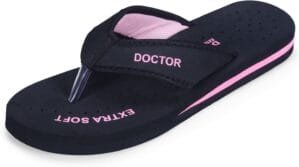 Doctor Slippers for Women Orthopedic Diabetic Pregnancy Non Slip Lightweight Comfortable Flat Casual Stylish Dr Chappals and House Flip flops For Ladies and Girl’s D-22