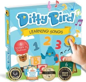 Ditty Bird Musical Books for Toddlers | Fun Children’s Nursery Rhyme Book | The Alphabet Book with Sound | Interactive Toddler Books for 1 Year Old to 3 Year Olds | Sturdy Baby Sound Books