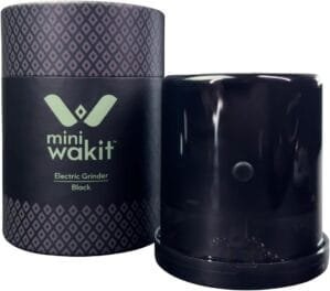 Mini Wakit Grinder (Black) – Rechargeable Electric Herb Grinder with Patented Ball & Chain Technology for Effortless Grinding – Compact, Easy-to-Use, Ideal for Kitchen, Herbs, and Spices