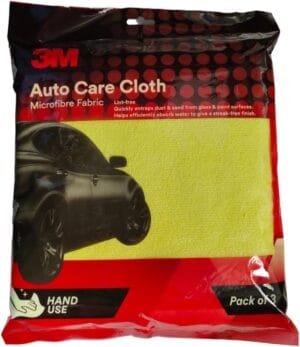 3M Car Care Microfiber Cloth (3 Pieces) | Non-Scratching Cloth for Exterior, Interior and Glass | Absorbent Microfiber Technology, 200 GSM