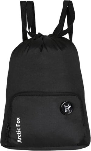 Arctic Fox 15 Liters Draw String Bag Black Backpack