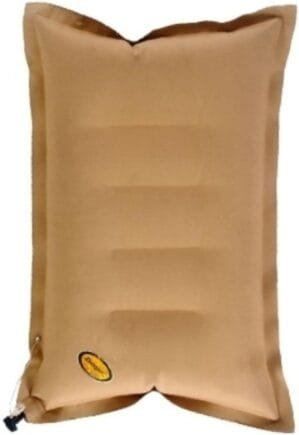 VEBAGA Duckback Rubberized Cotton Air Travel Pillow (Khakhi)