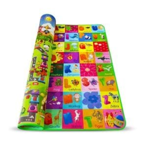 Double Sided Water Proof Baby Alphabet Play Mat, Learning Carpet Mats for Kids, Crawling Baby (Large Size, Multicolour)