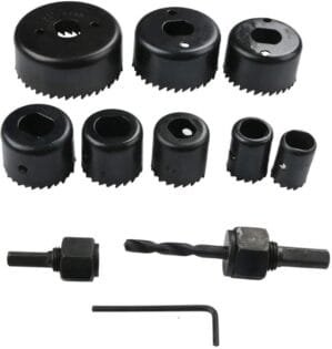 New 11pcs Hole Saw Drill Bit Woodworking Cutter Hole Saw Cutting Set Core Drill Bit Wood Metal Drilling (19-64mm)