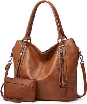 HUGGI PU leather hand bag for women | shoulder bags for women with strap & zipper