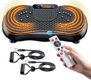 Vibration Plate Exercise Machine, PBYRD Lymphatic Drainage Machine for Weight Loss, Full Body Workout Vibrate Fitness Platform, Helps Toning Shaping Wellness Home Gyms Workout – Max User Weight 330lbs