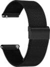 TStrap Mesh Watch Band Metal – Black Quick Release Watch Bands for Men Women – Stainless Steel Smart Watches Strap Bracelet Replacement – 10mm 12mm 14mm 16mm 18mm 20mm 22mm