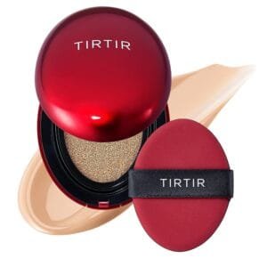 TIRTIR Mask Fit Red Cushion Foundation | Full coverage, Weightless, Skin fit, Satin Glow Finish, Korean Makeup Cushion Foundation (#23N Sand, 0.63 Fl Oz)