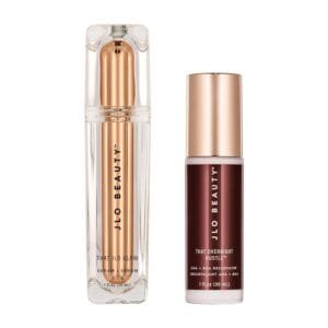 JLO BEAUTY That Day/Night Serum Duo | Includes 1 Oz That JLO Glow Serum & 1 Oz That Overnight Hustle AHA & BHA Resurfacer, Exfoliates, & Firms for Smooth and Radiant Skin