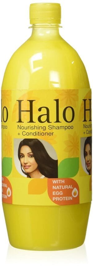 Colgate Palmolive Halo Shampoo & Conditioner with Natural Egg Protein for Soft and Silky Hair – 1 Litre