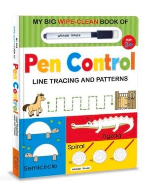 My Big Wipe And Clean Book of Pen Control for Kids: Line Tracing And Patterns