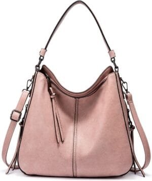 INOVERA Faux Leather Women Handbags Shoulder Hobo Bag Purse With Long Strap