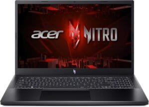Acer Nitro V Gaming Laptop | Intel Core i7-13620H Processor | NVIDIA GeForce RTX 4050 Laptop GPU | 15.6″ FHD IPS 144Hz Display | 16GB DDR5 | 512GB Gen 4 SSD | WiFi 6 | Backlit KB | ANV15-51-73B9