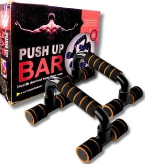 Pushup Stand for Home Workout | Parallettes with Non-Slip Grip | Push Up Bar for Men & Women | Home Gym Equipment | Durable Exercise Gear (120 KG Capacity)
