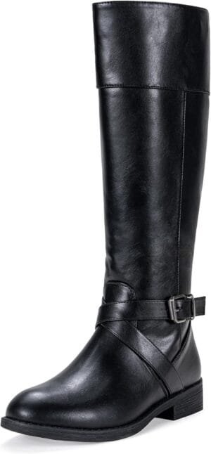 Vepose Women’s 949 Knee High Boots,Tall Riding Boots Low Heel with Wide Calf