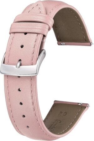 BINLUN Leather Watch Bands Quick Release Premium Calfskin Replacement Watch Strap Multicolors Watchbands for Men Women 12mm 14mm 16mm 18mm 19mm 20mm 21mm 22mm
