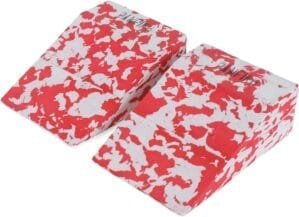 Yoga Wedge Blocks, Yoga Foam Blocks, Calf Raise Block Made from High-Quality Eva Foam, Non-Slip Professional Squat Wedge for Squat Weightlifting and Yoga (1 Pair)