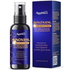 5% Minoxidil Hair Growth for Men and Women: Extra Strength Minoxidil Hair Loss Treatment Serum with Rosemary for Faster Stronger Thicker Hair Growth 60ML