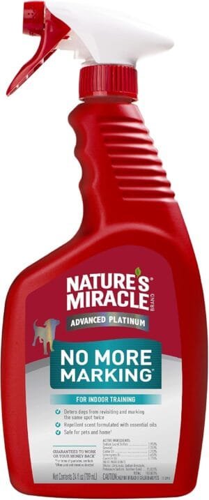 Nature’s Miracle Advanced Platinum No More Marking, 24 Ounces, Helps Discourage Repetitive Pet Marking