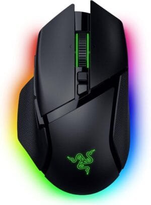 Razer Basilisk V3 Pro 35K Wireless Gaming Mouse: HyperScroll Tilt Wheel – 35K DPI Optical Sensor Gen 2-13 Customizable Controls – Chroma RGB – Optical Switches Gen 3 – Up to 140 Hr Battery – Black