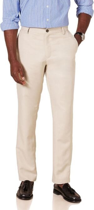 Amazon Essentials Men’s Slim-Fit Flat-Front Dress Pant