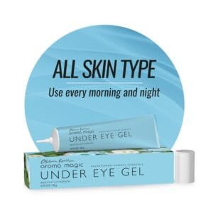 Aroma Magic Under Eye Gel for Dark Circles & Puffiness | Refreshes Tired Eyes | Day & Night Skincare | Firms & Tightens Under Eye Delicate Skin | 0.70 Oz/20g