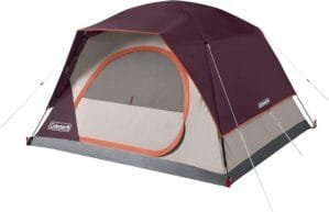 Coleman Skydome Tent with 5 Minute Setup, 4-Person Weatherproof Tent with Rainfly & Carry Bag, 20% More Headroom Than Traditional Canopies