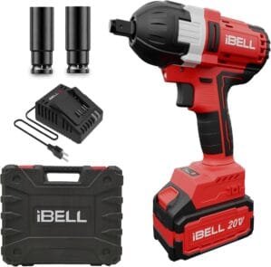 IBELL One Power Series Cordless Impact Wrench Brushless BW 20-50 20V 1/2 500Nm 4Ah Battery & Charger