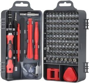 Screw Driver Tool Set Kit, Tool Kit, 115 in 1 Screwdriver Set, Electronics Magnetic Repair Tool Kit with Case for Repair Computer, iPhone, PC, Laptop, Game Console, Watch, Glass(Multicolor)