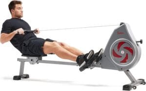 Sunny Health & Fitness Dynamic Air Rowing Machine with Exclusive