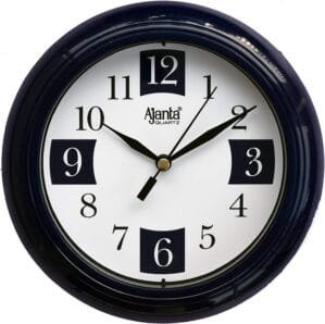Ajanta Plastic Abstract Wall Clock (172 cm x 172 cm x 32 cm, 2187 – Blue)