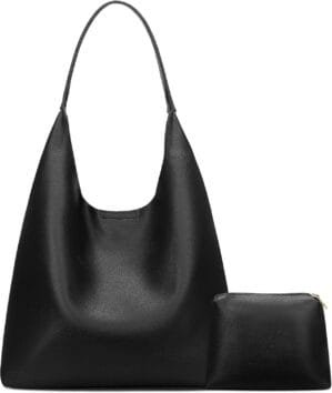 KKXIU Hobo Bags for Women Soft Leather Tote Purse Bag Slouchy Shoulder Handbag