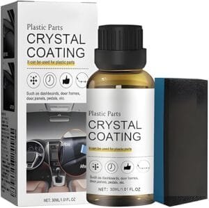Cristal Cohaltin Car Trim Restoration – 2024 AutoGlow Crystal Coating for Car Plastic Parts with Applicator Sponge Plastic Renovation Coating Agent And Restorer for And Exterior (Pack Of 1)