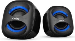 Artis Mini USB Speakers (Blue) USB Power 600W Pmpo for Laptop & Desktop