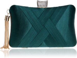 Satin Round Clutch Purses for Women Evening Bags Wedding Party Purse Bridal Night Out Handbags