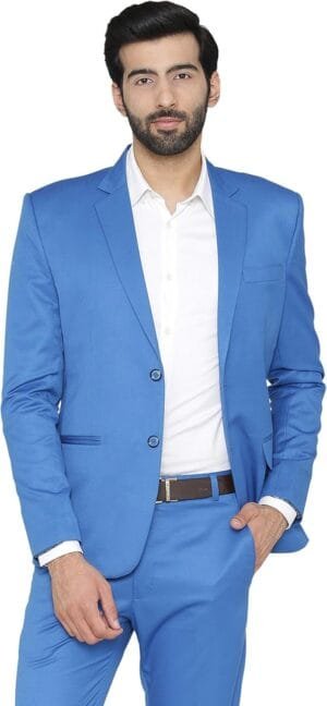 WINTAGE Men’s Polyester Cotton Festive and Casual Blazer Coat Jacket