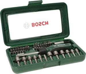 Bosch 2607019504 Screwdriver set (46 Piece), Assorted color