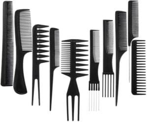 VEDETIC® Premium Collection Combo of 10 pcs Hair Styling Comb For Men & Women