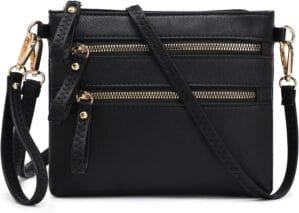 AMELIE GALANTI womens small crossbody strap handbag bag,Soft Leather Fabric Delicate Durable Fashion Design