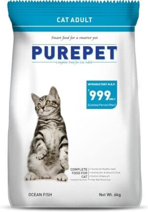 Ocean Fish Adult Cat Food, Taurine for Healthy Heart, Healthy Skin and Beautiful Coat, Nutrient Rich, Seafood, Allergen-Free – (6 Kg/211.6 Ounce)