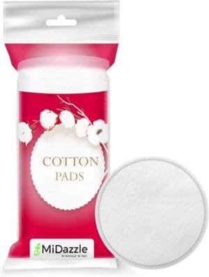 Midazzle Cotton Pads for Makeup Remover & Face Cleansing (50 Pieces)
