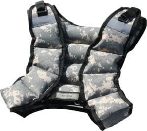 Adjustable Camouflage Weighted Vest 12LBS – 140LBS (Desert – 12LBS)