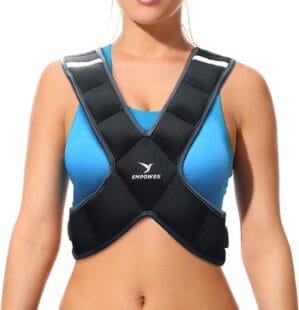 Empower Weighted Vest for Women – Ideal Body Vest for Adding Resistance Intensity to Workouts -Fixed 8lbs or Adjustable 10 to 16lbs
