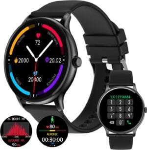 Fire-Boltt Phoenix Pro 35.3mm (1.39 inch) Bluetooth Calling Smart Watch, AI Voice Assistant, Metal Body with 120+ Sports Modes, SpO2, Heart Rate Monitoring (Black).